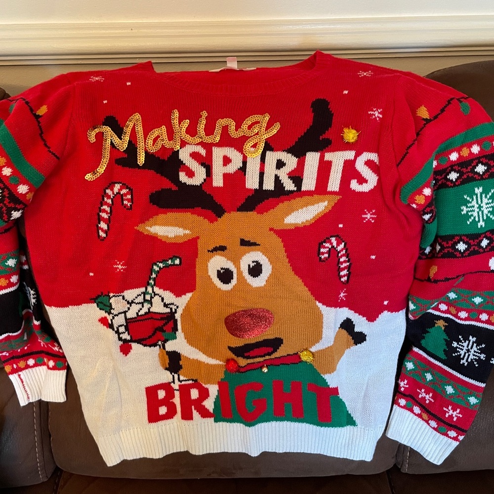 No Boundaries Red Sweater